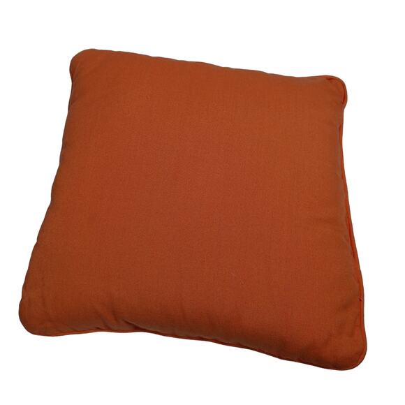 Vintage Canvas Decorative Throw Pillow 13" x 13" Orange - Picture 1 of 2